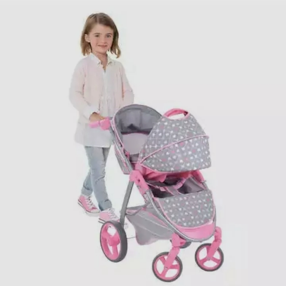 2-In-1Doll Stroller & Carrier Travel System